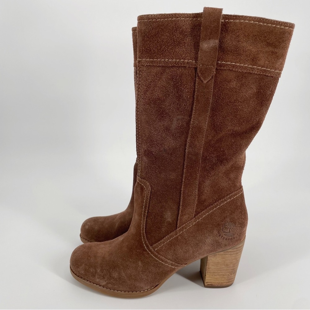 Timberland Rudston Earthkeepers Leather Waterproof Pull On Boots Suede